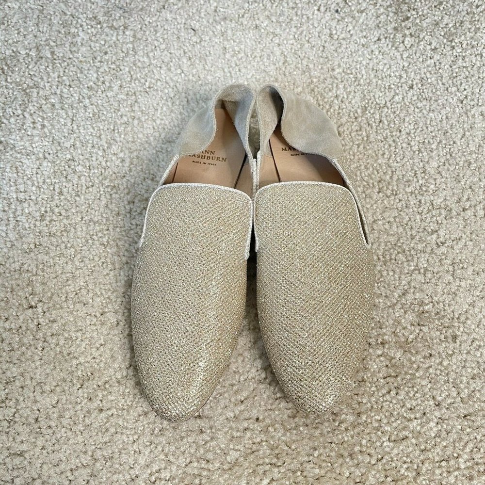 Ann Mashburn Sparkle Almond Toe Flats Size 37